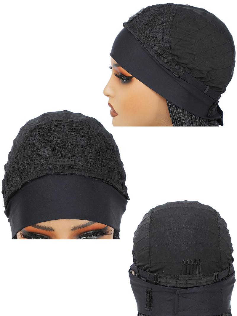Product Introduction of 12 Inch Short Braided Headband Wigs for Black Women, Heat Resistant Crochet Twist Box Braided Headband Bob Wig, African Synthetic Braiding Hair Headband Wig 7