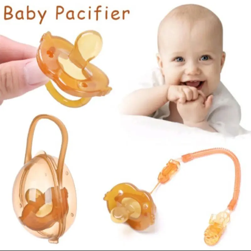 Empeng dot tali bayi baby pacifier silikon bagus lembut murah