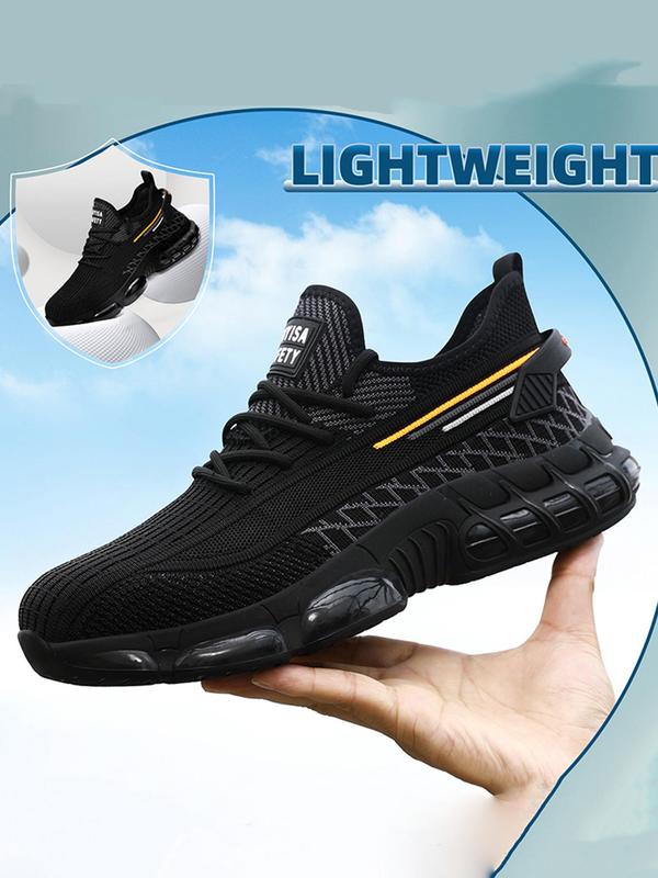 Men's Anti-smash and Anti-puncture Lightweight Work Shoes, Casual Comfortable Breathable Sports Running Shoes, Fashionable Sneakers for Daily Wear 3