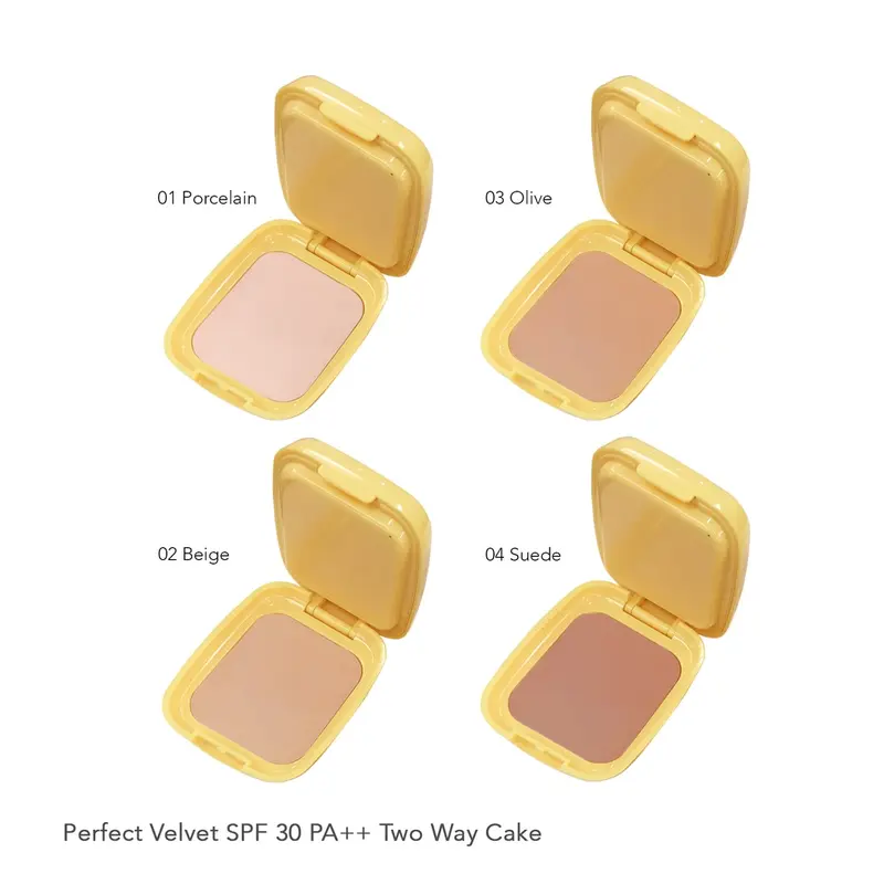 Madame Gie Perfect Velvet SPF 30PA++ Two Way Cake Bedak Padat 1