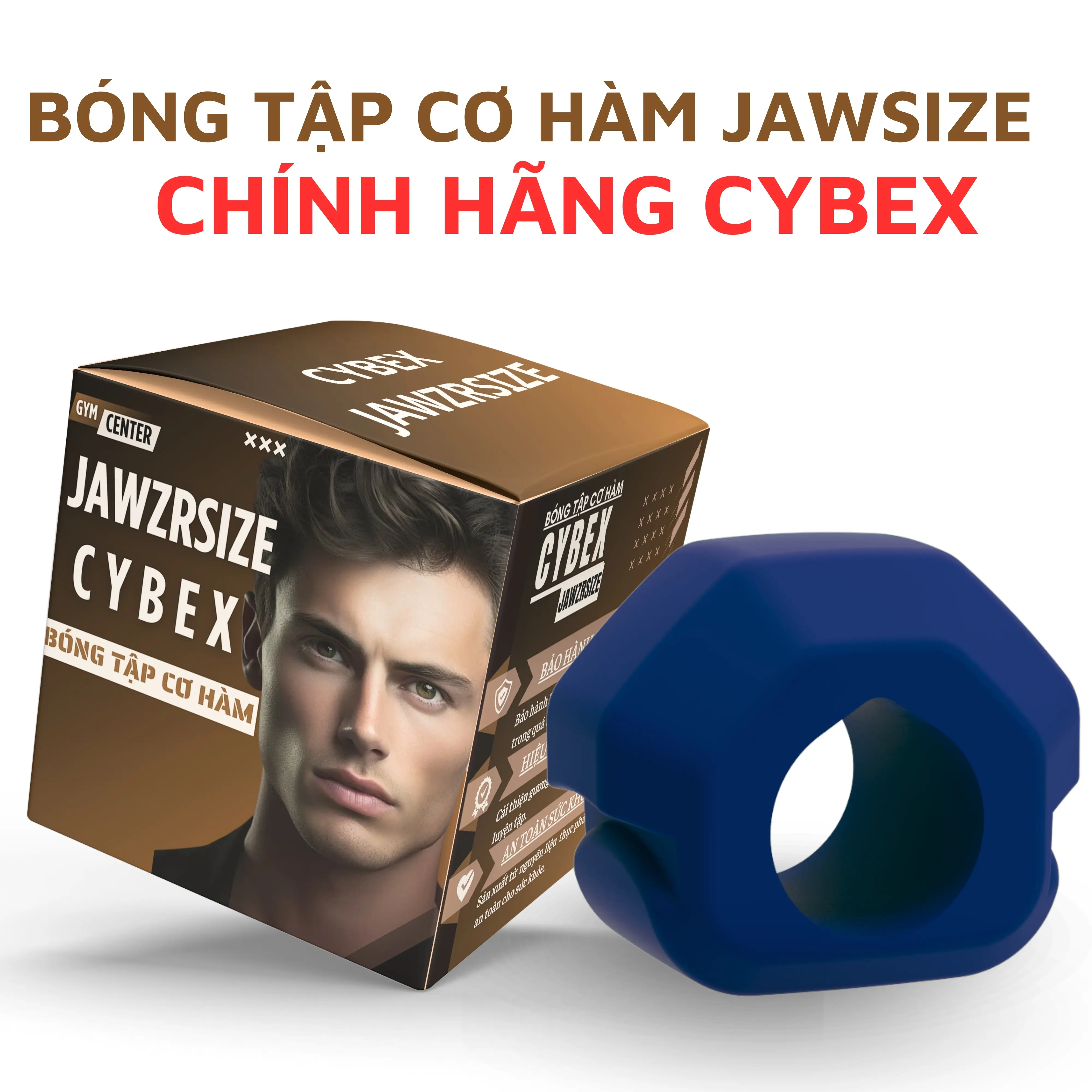 Bóng Tập Cơ Hàm CYBEX JAWZRSIZE CHÍNH HÃNG - Dụng Cụ Tập Chewing Jawsize Hổ Trợ Cải Thiện Gương Mặt Nọng Cằm Cải Thiện Mặt Lệch