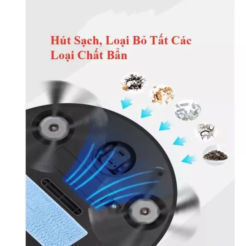 Robot quét nhà hút bụi lau nhà thông minh, máy hút bụi đa chức năng Làm Sạch 1
