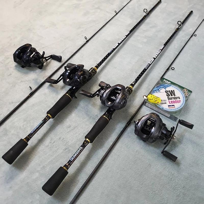 Bộ Cần Câu Cá Lure ShiNaLo Ceres Máy Ngang CEMREO có tiếng Drag Click tải tĩnh 5kg kèm phụ kiện Bắt Cá Đi Câu Fishing
