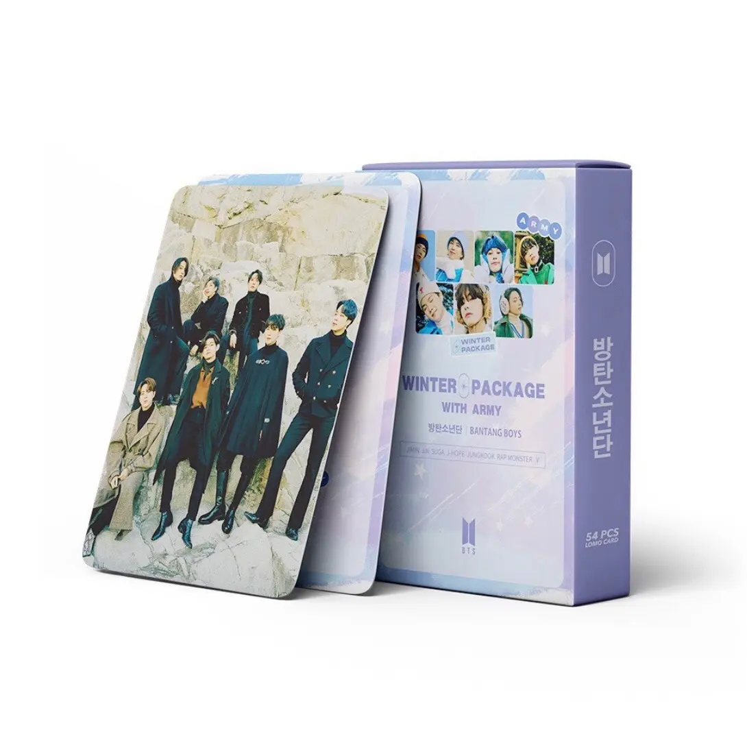 54pcs Photo Card BTS Winter Package 2021 Kartu Foto Lomo Card