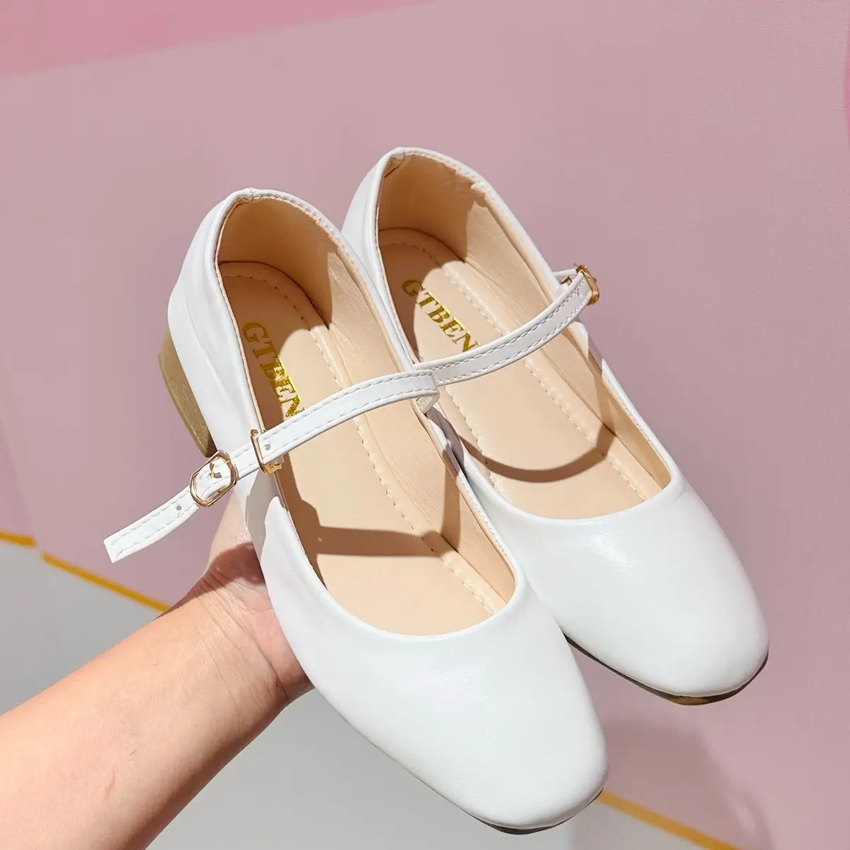 Giày Búp Bê Mũi Vuông Quai Ngang 3P Dễ Thương A7 giay bup