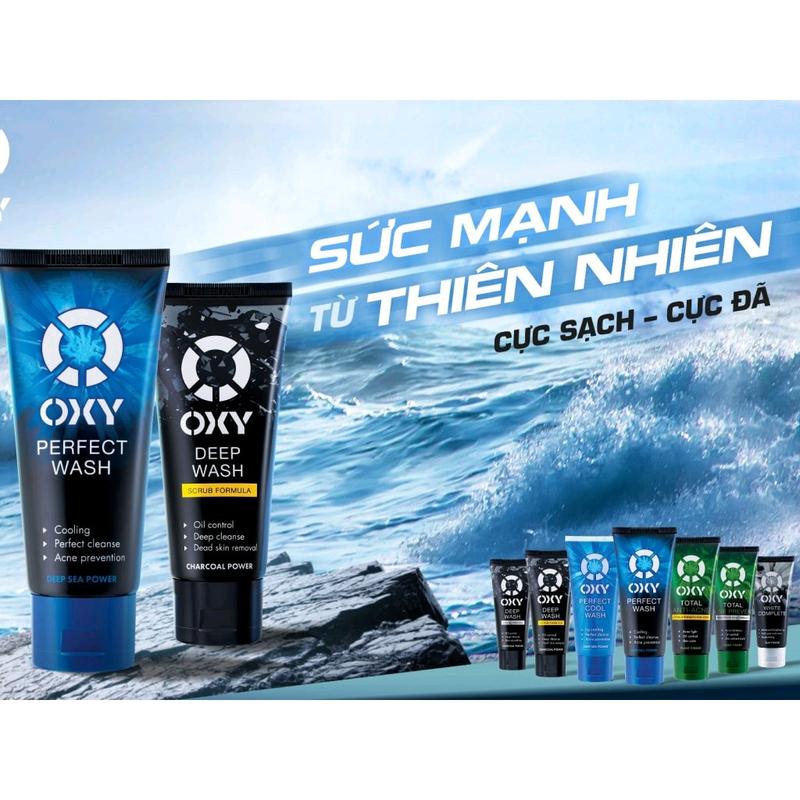[25g] SỮA RỬA MẶT GIẢM MỤN SẠCH SÂU DÀNH CHO NAM OXY (Deep Wash, Perfect Wash, Anti Acne)  Skincare