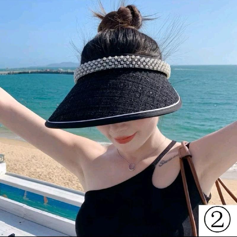 Mũ rộng vành nửa đầu thời trang chống nắng chống UV cho nữ - Women Hoa 1
