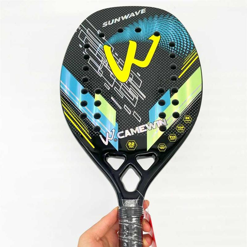 Raket Padel Round 3K Carbon Fiber 2.2cm Thickness 325g - Shop | Tokopedia