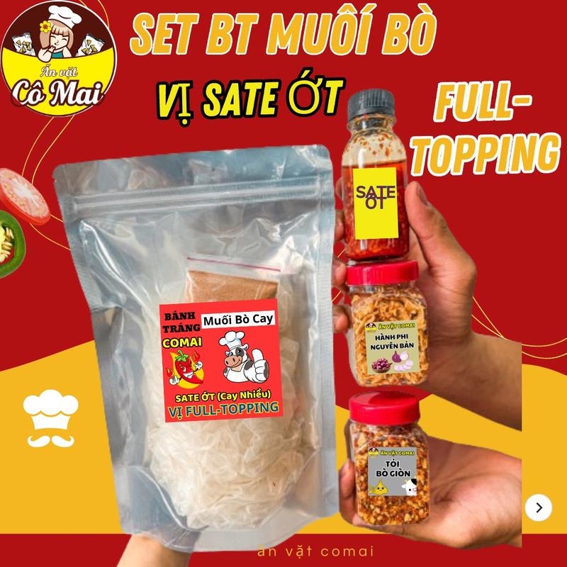 GIỎ HÀNG MỚI Set Bánh Tráng Muối Bò Comai Ăn Vặt Comai