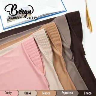 Hijab/Jilbab Khimar Bergo Hamidah Semi jumbo Spandek Jersey | Jilbab Bergo Simple Pad XL Spandek Jersey | Kerudung Ukuran Semi Jumbo, Muslim Instan Syari Panjang Layer 4