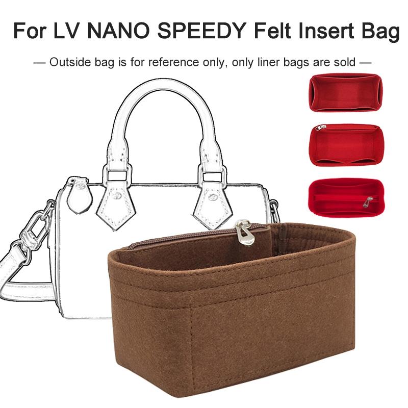 Felt Bag Organizer Purse Insert Fit For Speedy Nano BANDOULIÈRE 20 Bags Liner Lining Tote Shaper 0
