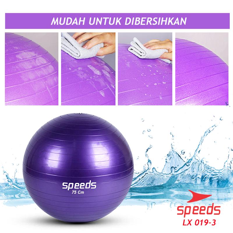 SPEEDS Bola Gym Exercise Ball Gymball Bola Olahraga Gym Ball Diameter 75cm 019-3 5