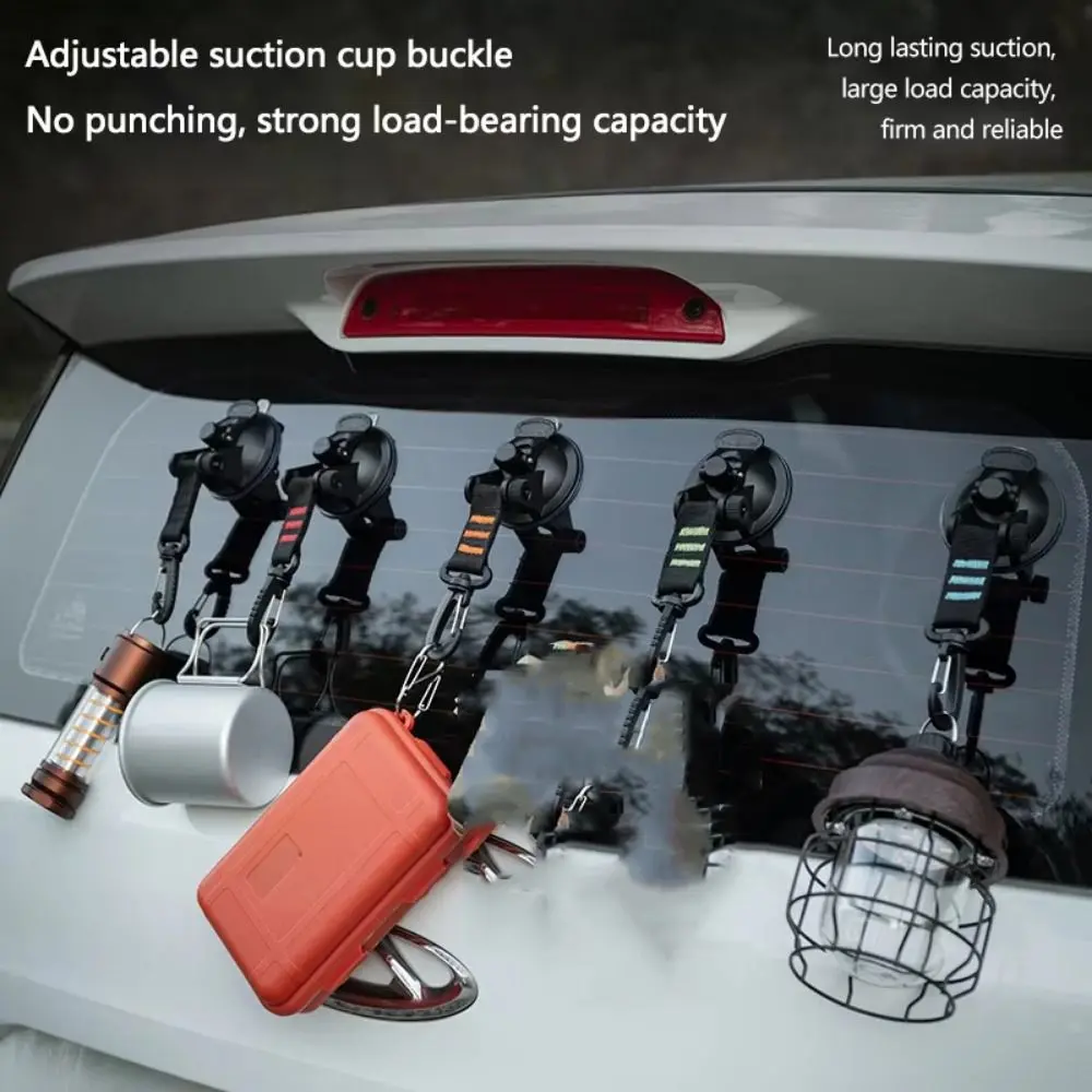 Portable Vacuum Car Tent Suction Cups 360° Rotating Strong Suction Tent Fixing Hooks Multifunctional Heavy Duty Awning Tarps Suction Cups Travel Climbing