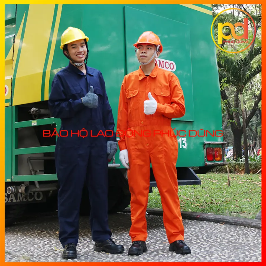 Bộ bảo hộ lao động liền quần jumpsuit nam Hàn Quốc giá rẻ chất vải cotton thoáng mát thấm mồ hôi thời trang thoáng mát
