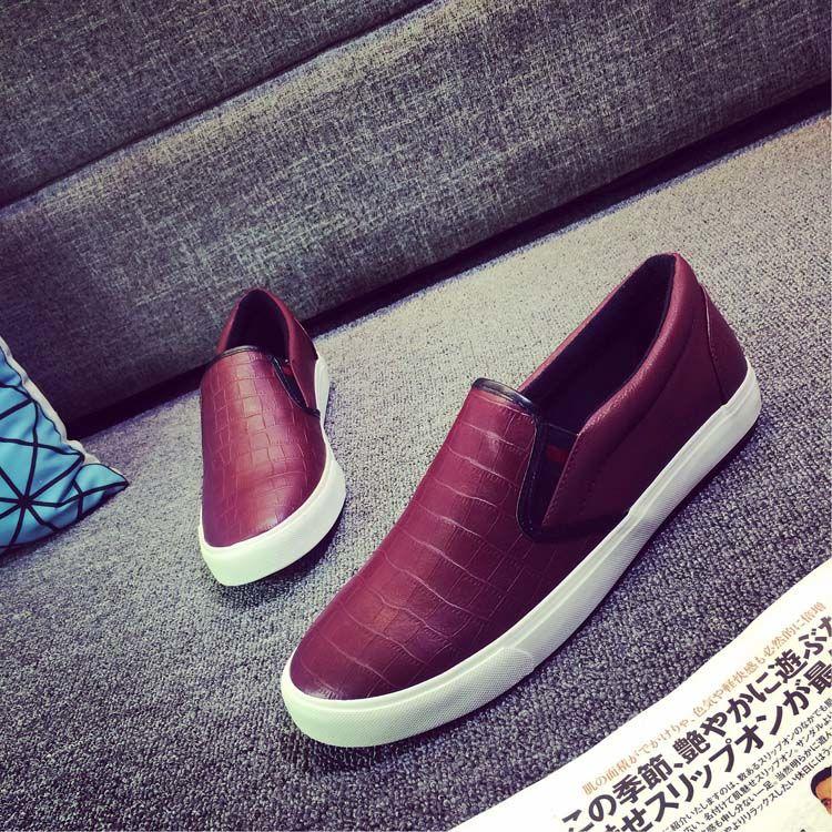 Product Introduction of Spring PU Leather Shoes Men's Waterproof Slip-on Lazy Shoes Versatile Sneakers Casual Shoes Black Men's Shoes 20