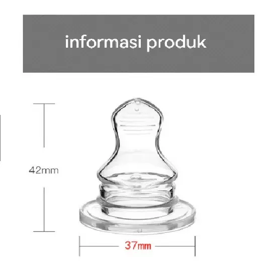 Dot bayi bentuk gepeng tdk bermerk untuk botol susu. nipple baby 1