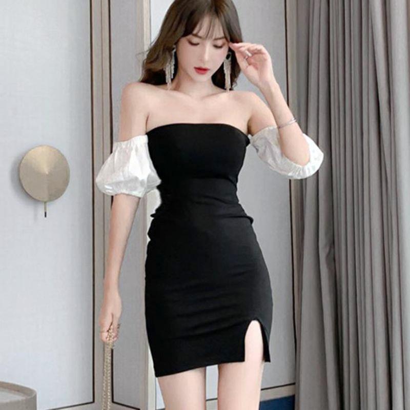 Sabrina Mini Dress Korean Bodycon Casual Nyaman 0