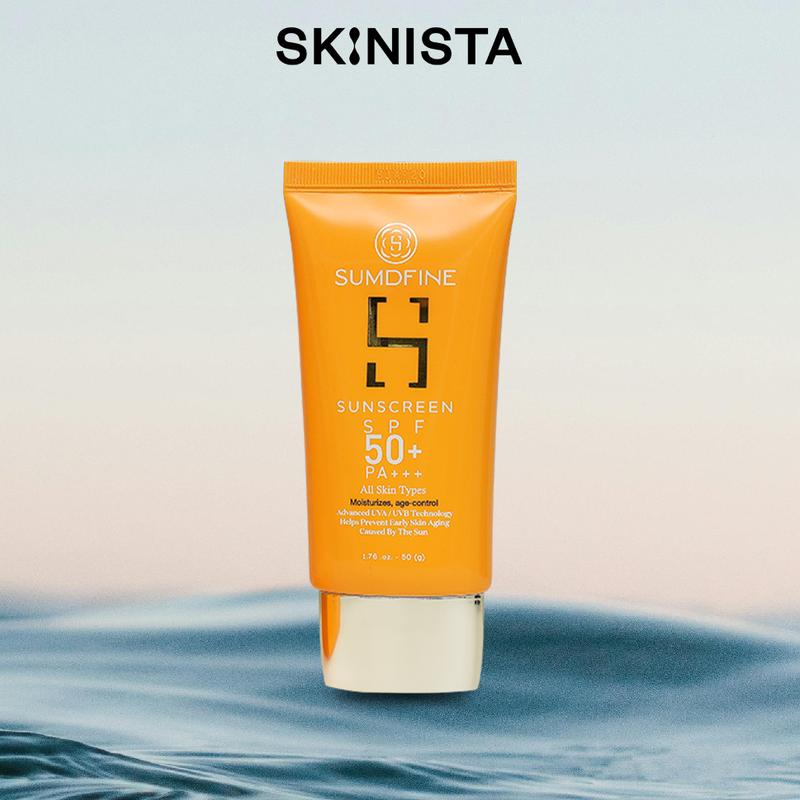  Kem Chống Nắng Sumdfine Sunscreen SPF 50+ PA+++ Chống Nắng Vật Lý Nâng Tone 50g 