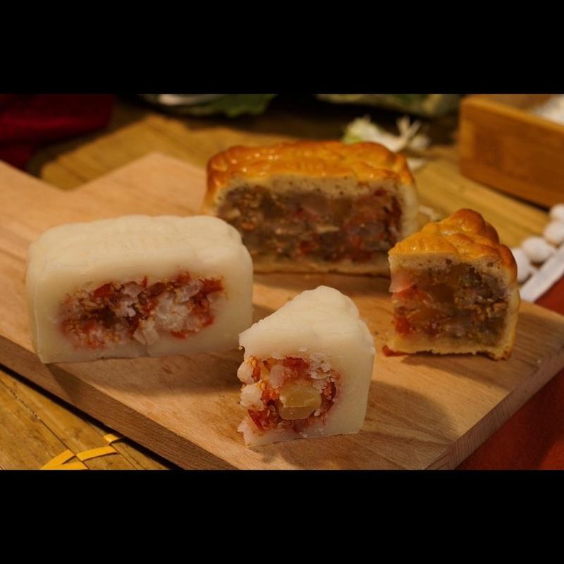 BÁNH TRUNG THU- Nhân thập cẩm lạp xưởng 160gr   Cake Food 1