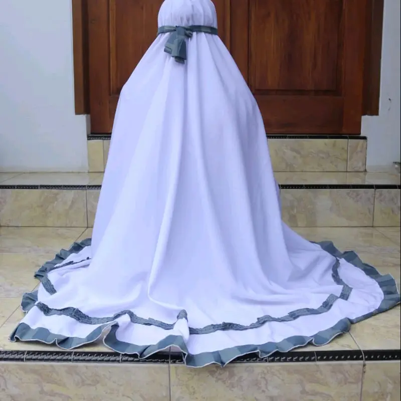 Mukena Santri Putih / Alat Shalat Santri Model Piramid 3