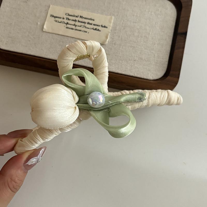 Kẹp Tóc Ruy Băng Hoa Tulip, Thời Trang Và Thanh Lịch, Dành Cho Phụ Nữ Và Trẻ Em Gái Women 7