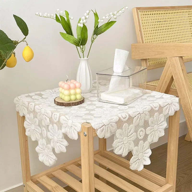 Đồ Trang Trí Để Bàn, Thêu Ren Bắc Âu, Khăn Trải Bàn Chống Bụi, Thích Hợp Để Đồ Trang Trí Nhà Cửa 7