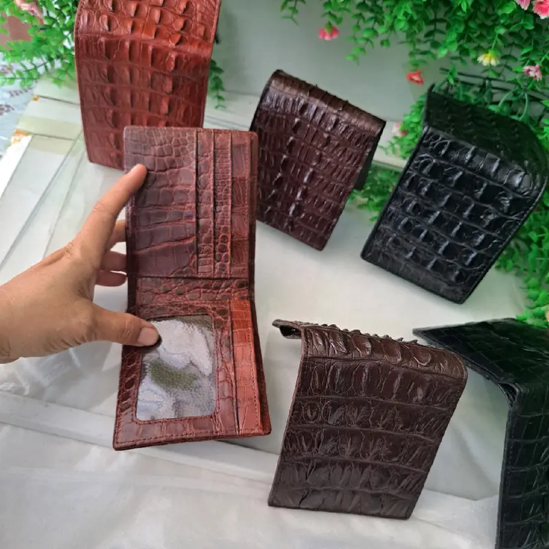 Ví nam cá sấu - Đui - 1 mặt & 2 mặt 2