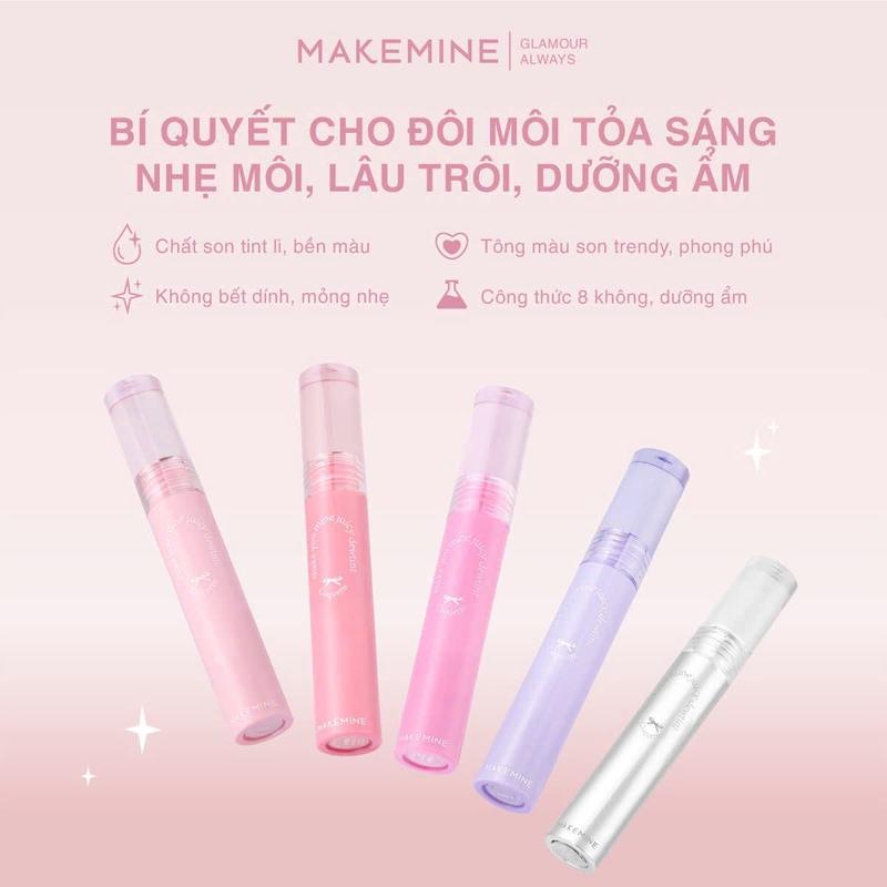 SON THẠCH NƠ MAKEMINE ,SON VÒM MAKE YOU MINE JUICY DEW TINT-MAKE08 (MUA 2 TÍNH TIỀN 1)