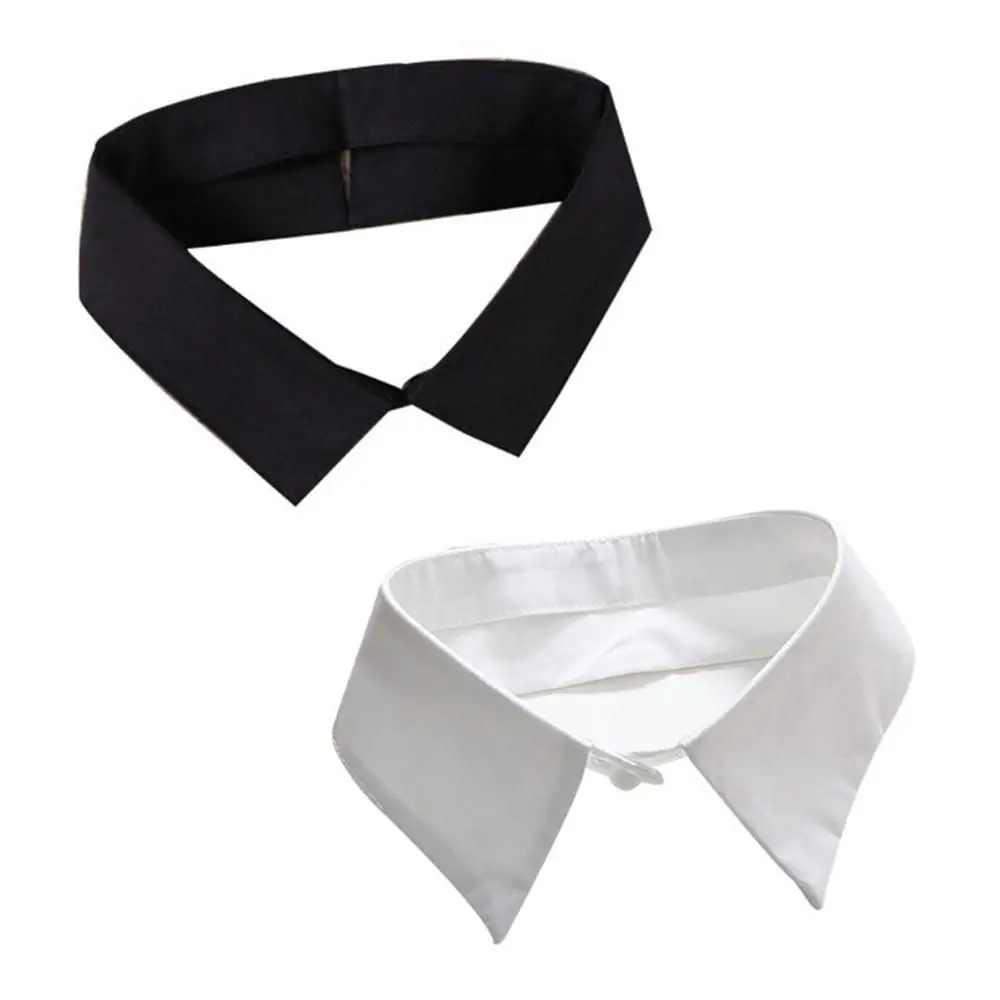 Fashion Black/White Lapel Cotton Clothes Accessories Blouse False Collar Shirt Fake Collar Classic