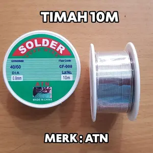 Timah Solder 10m Diameter 0.8mm Solder Wire Kawat Solder Murah Promo Cuci Gudang COD Free Ongkir