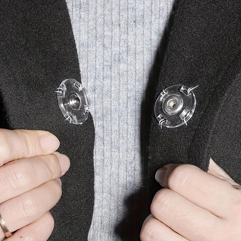 Transparent Invisible Button, 10pcs/set Round Snap Female Button, Sewing Accessories for Coats, Sweaters, Shirts and Sewing 7
