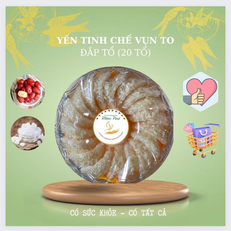 Yến Tinh Chế Vụn To 100gr 20tổ Full Size ( mặt trên phủ chân cục ) - Ông Chú Yến Sào 0
