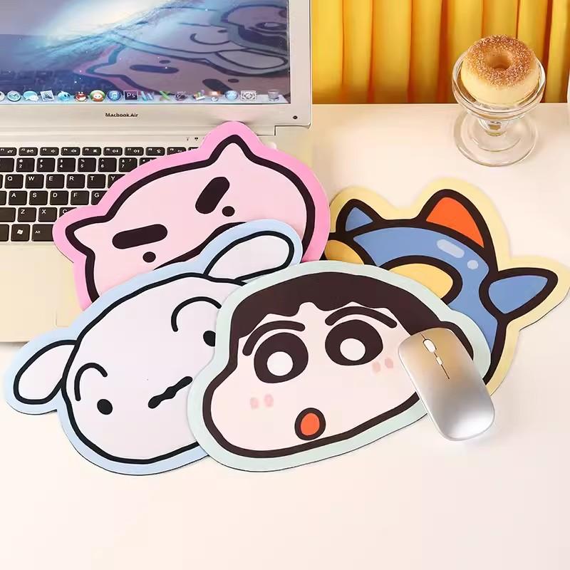 Tấm lót chuột Shin-Chan bút Chì Màu hoạt hình dễ thương và không trơn trượt thích hợp cho máy tính để bàn thích hợp cho học sinh và văn phòng đồ dùng học tập