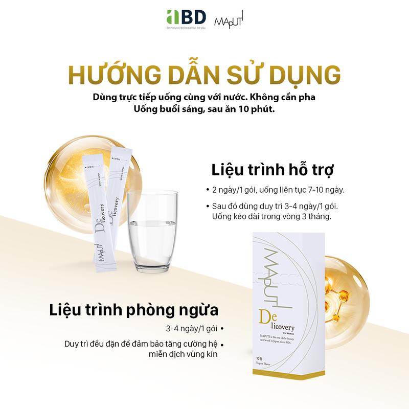 Men Vi Sinh Phụ Khoa Maputi Delicovery Nhật Bản - Bổ Sung 10 Tỷ CFU Lợi Khuẩn, Giảm Khí Hư, Ngứa Rát, Viêm Nhiễm Vùng Kín 7