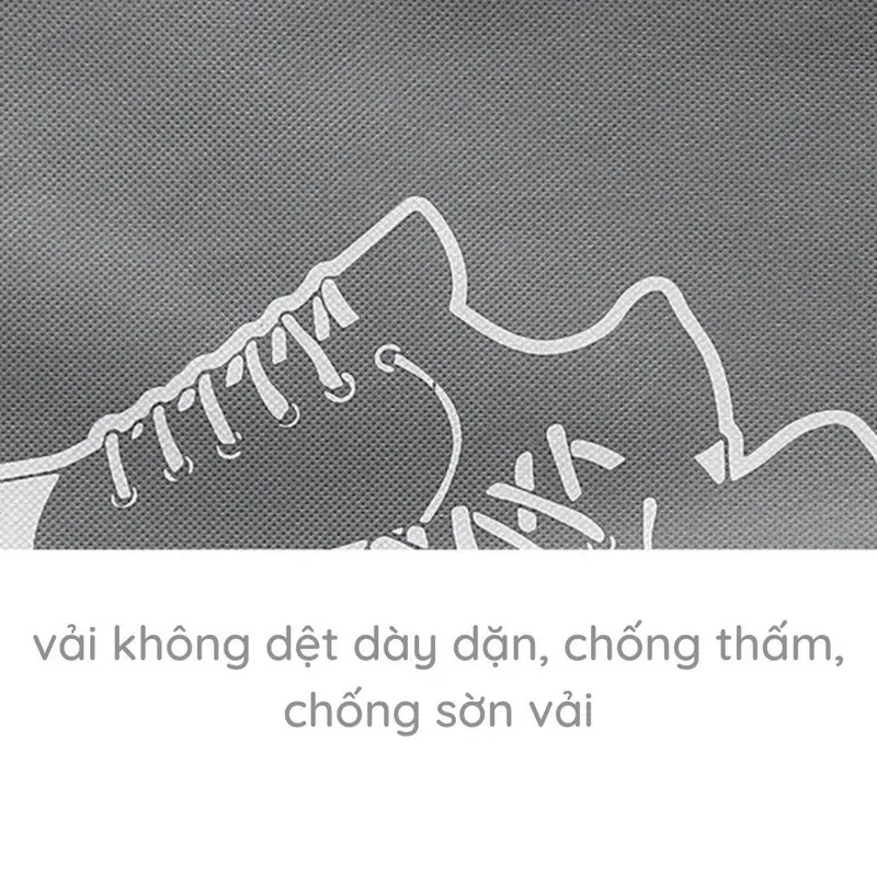 Túi đựng giày dép vải dù dây rút chống bụi ẩm mốc bỏ vali du lịch tiện lợi PK018 2