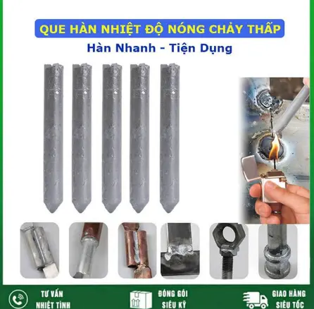 Dải hàn nhôm dễ tan chảy / 3 /6/9 thanh hàn nhiệt độ thấp / cao / không cần hàn Dụng cụ hàn tiện lợi / Que hàn không gỉ Que hàn 0