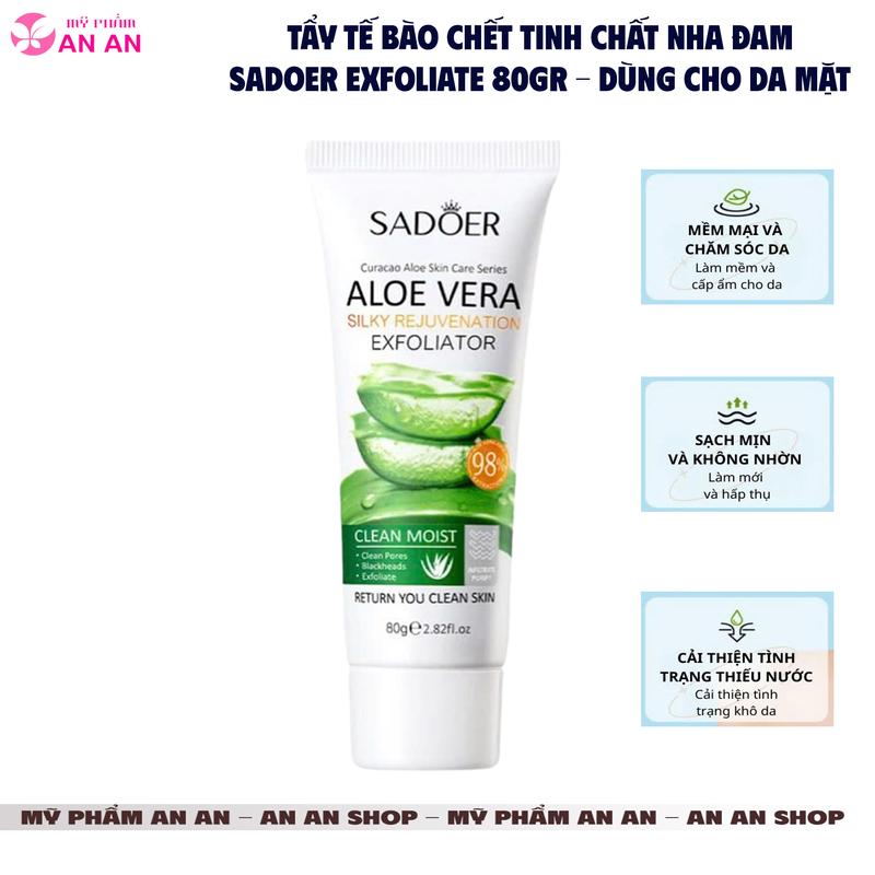Product Introduction of Tẩy tế bào chết Nha Đam Sadoer Exfoliate 80gr dành cho da mặt, Tẩy da chết Sadoer chính hãng 10