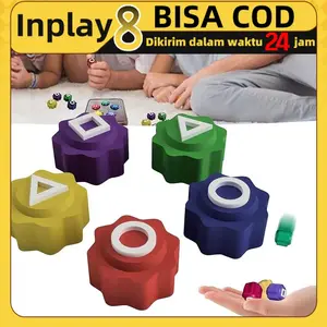 Gonggi korea set isi 5 batu warna warni dengan kotak transparan cocok untuk permainan anak permainan tradisional korea dan koleksi unik penggemar budaya