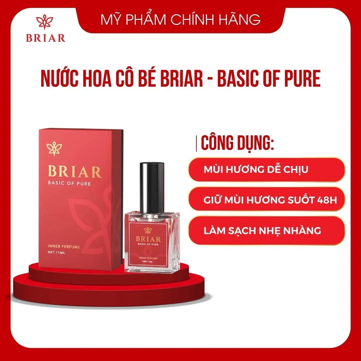 Nước Hoa Vùng Kín B.riar Lọ 11 ml