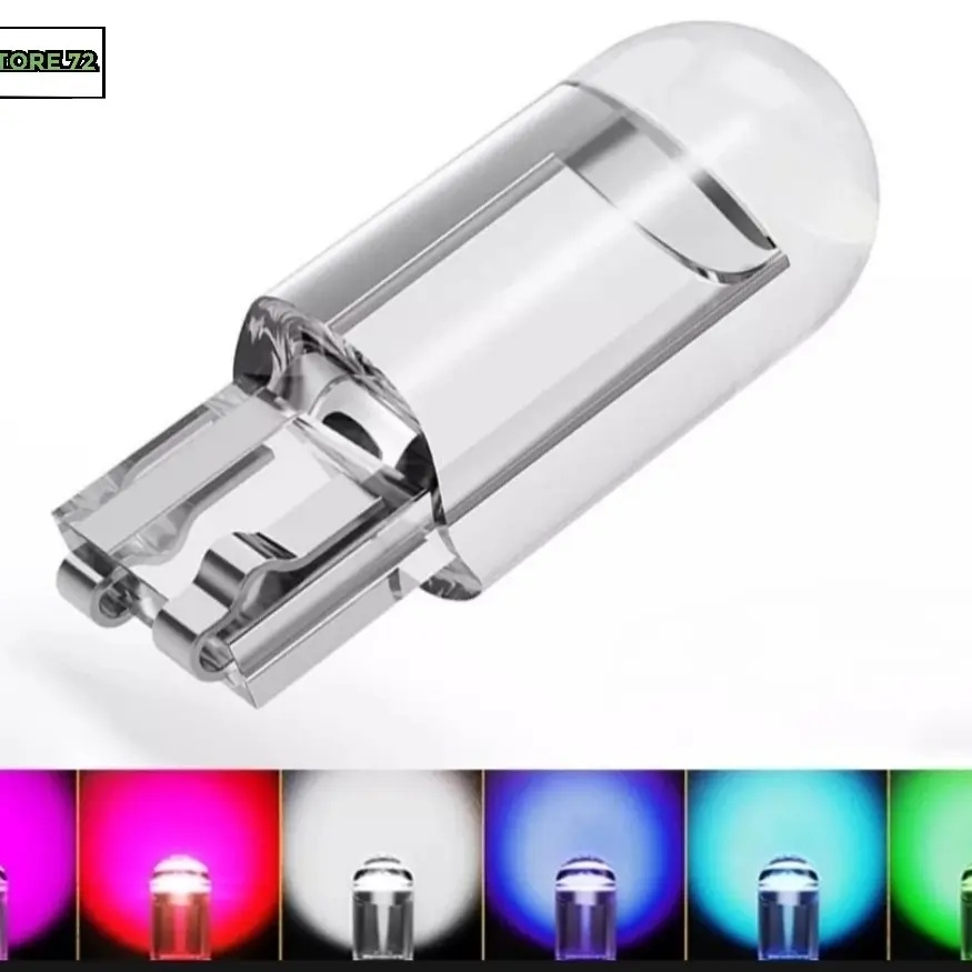 Lampu Sein Senja LED T10 Cob / Lampu Kota LED T10 Full Glass / Lampu Riting T10 Cob Universal