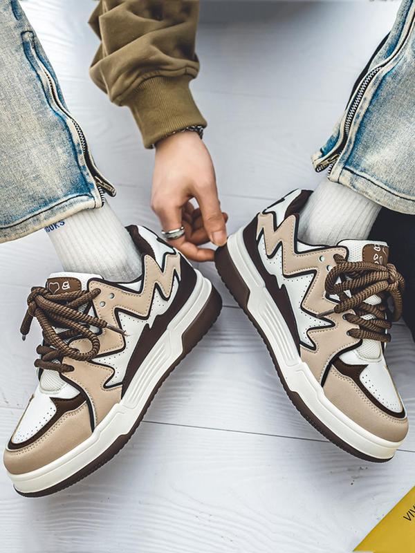Fashionable Patch Low Top Skate Sneakers As Birthday Gift, Summer 2024 Casual Trendy Y2k Sports Skate Shoes, Designer Skate Shoes for Outdoor 9