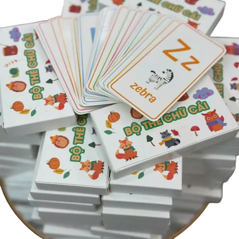 (Quà)Bộ Thẻ Bảng Chữ Cái Tiếng Anh Cho Bé - Flashcard Đồ Chơi