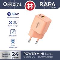 Gambar RAPAtech CH2040 - POWER MINI I - QC + PD30W Charger 2 Port QC3.0 30W - . dari Liem Group Kota Administrasi Jakarta Barat 1 Tokopedia