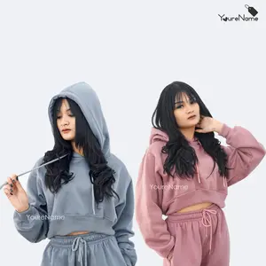 YoureName - Hoodie Jumper Crop Oversize Fleece Premium Quality Korean Style Sweater Tebal Nyaman