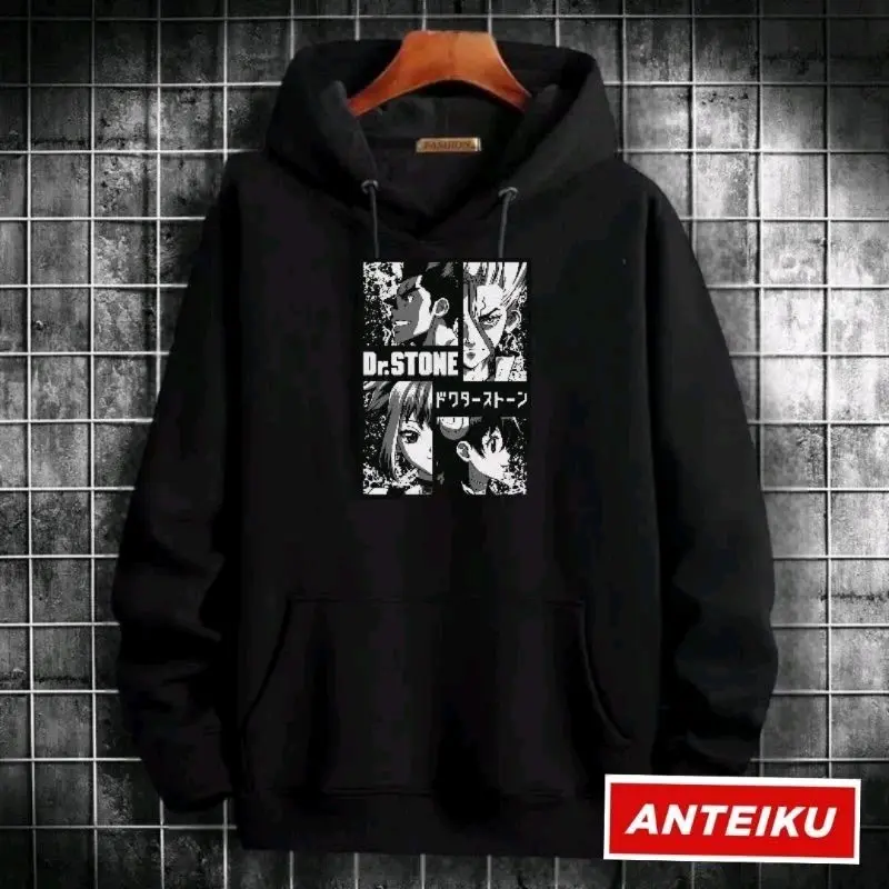 SWETER HOODIE SQUAD DR.STONE PRIA/WANITA ALL SIZE M-XXL Sweater Panjang Fleece Dewasa