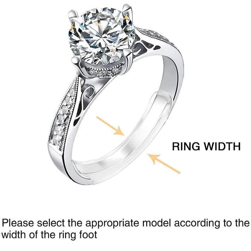 Ring Size Adjuster, Invisible Ring Size Adjuster for Loose Rings, Ring Adjuster Fit Any Rings, Assorted Sizes of Ring Sizer 3