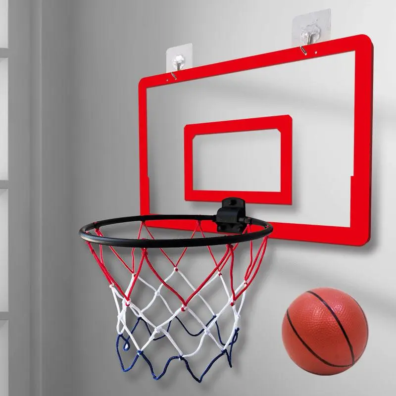 Indoor Basketball Frame, Foldable Non Perforated Wall Mounted Basketball Board, Basketball Stand Rebound