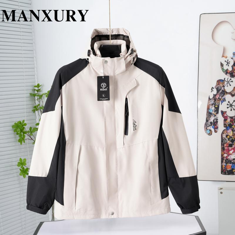 Áo khoác gió mới nhất KHOÁ NGỰC nam nữ Manxury, chất liệu gió tráng bạc cản gió chống nước chống tia UV AKG09