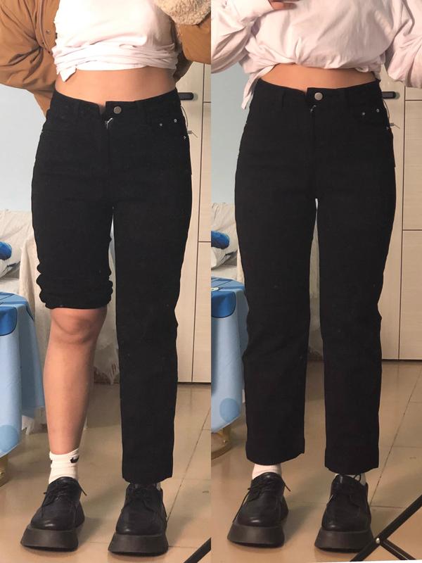 [Bigsize]Quần jean kaki trơn đen cạp cao, co giãn thoải mái che mọi khuyết điểm (50-100kg)