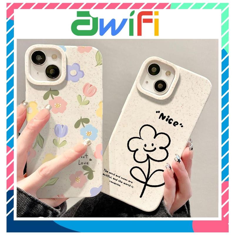 Ốp lưng iphone mềm thân thiện môi trường hoa nice 6/6plus/7/8/plus/x/xs/11/12/13/14/15/pro/max/plus/promax- Awifi U5-6